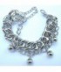 Chaines et perles argentées