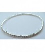 Bracelet strass élastique blanc