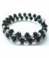 Tortillon 2 tours perles et strass