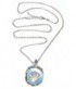Sautoir pendant éclat de rose