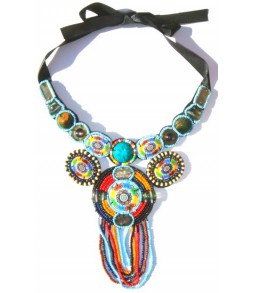 Superbe collier style indien