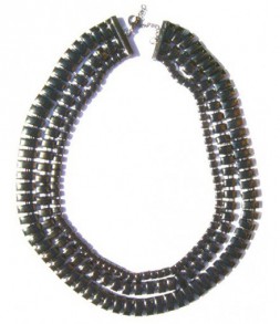 Collier large maille anthracite