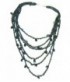 Maille et perles noires, ultra léger