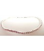 Bracelet strass élastique rose