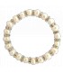 Bracelet élastique, veritables perles de culture d'eau douce blanches et strass