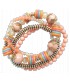 4 bracelets élastiques assortis