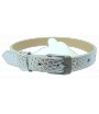 bracelet ceinture argenté effet serpent